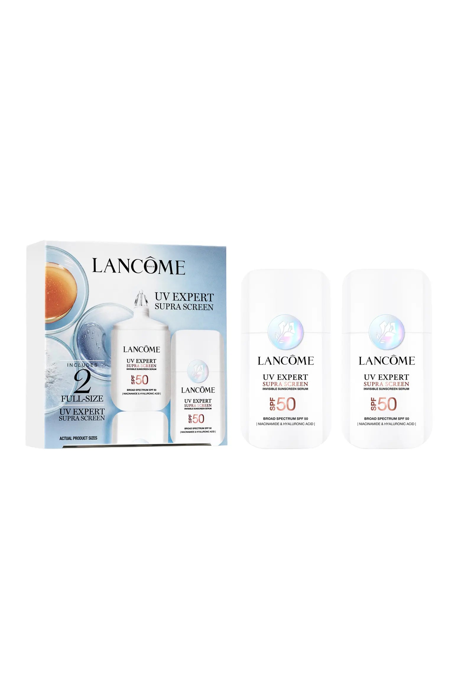 Supra Screen Invisible Sunscreen Serum SPF 50+ 2-Piece Gift Set $100 Value