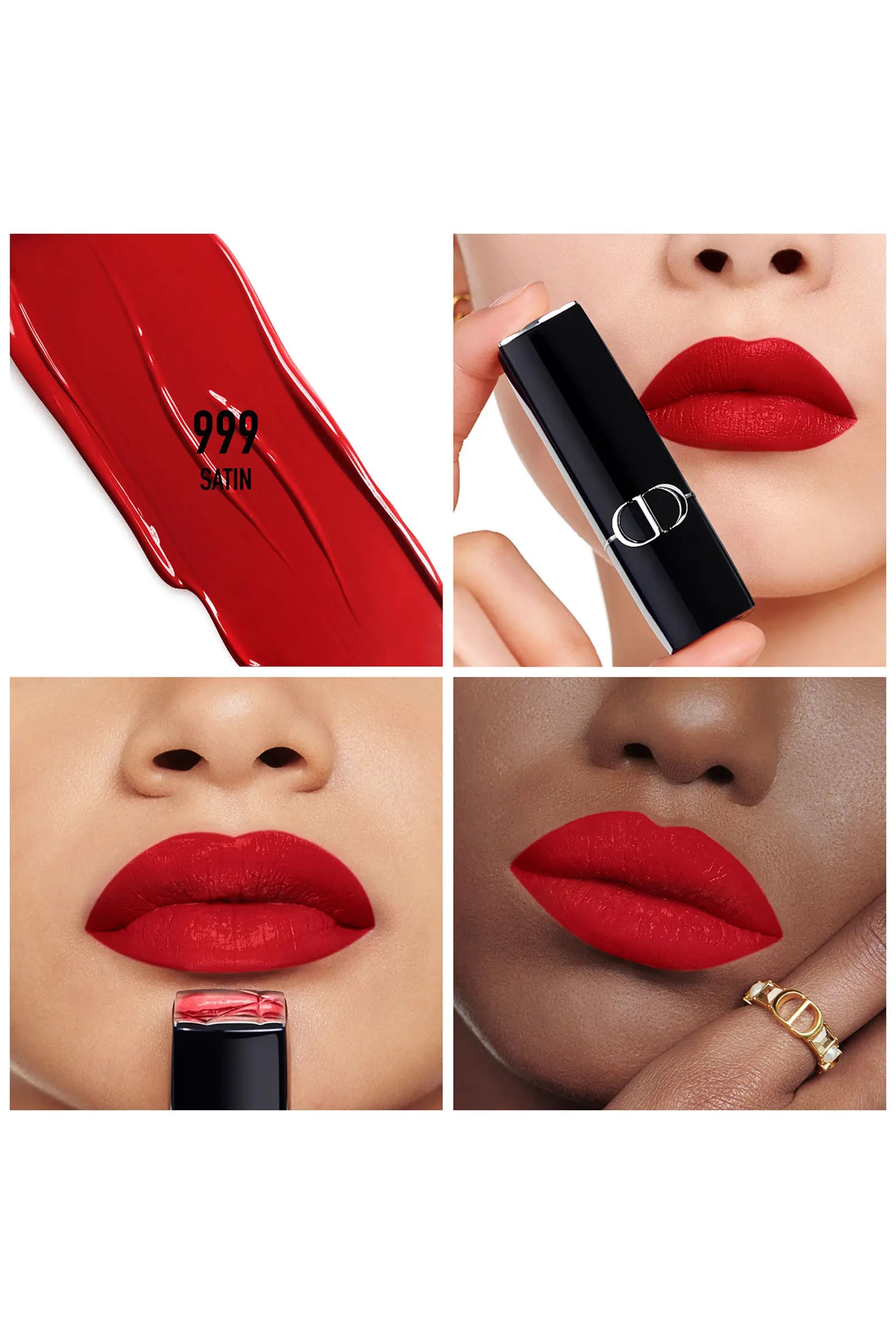 Rouge Dior Refillable Lipstick unbox 999 Satin