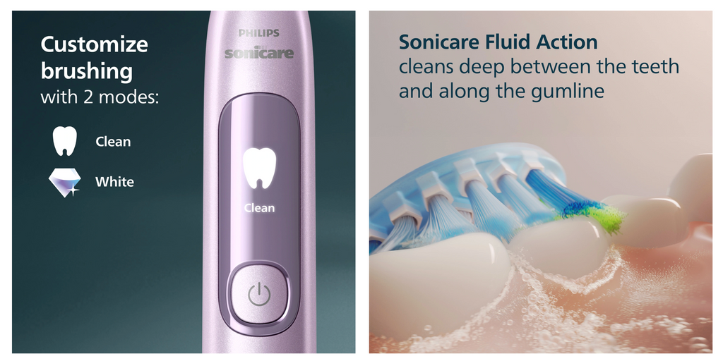 Philips Sonicare Brilliant Clean Rechargeable Electric Toothbrush, 1-pack  Purple