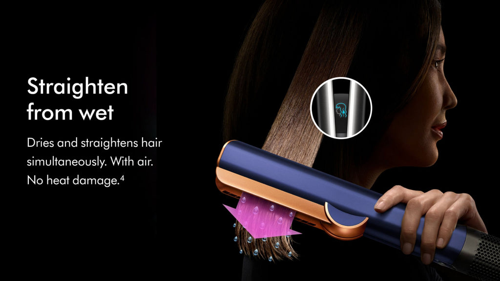Dyson Airstrait™ dryer and straightener (Prussian Blue/Rich Copper)