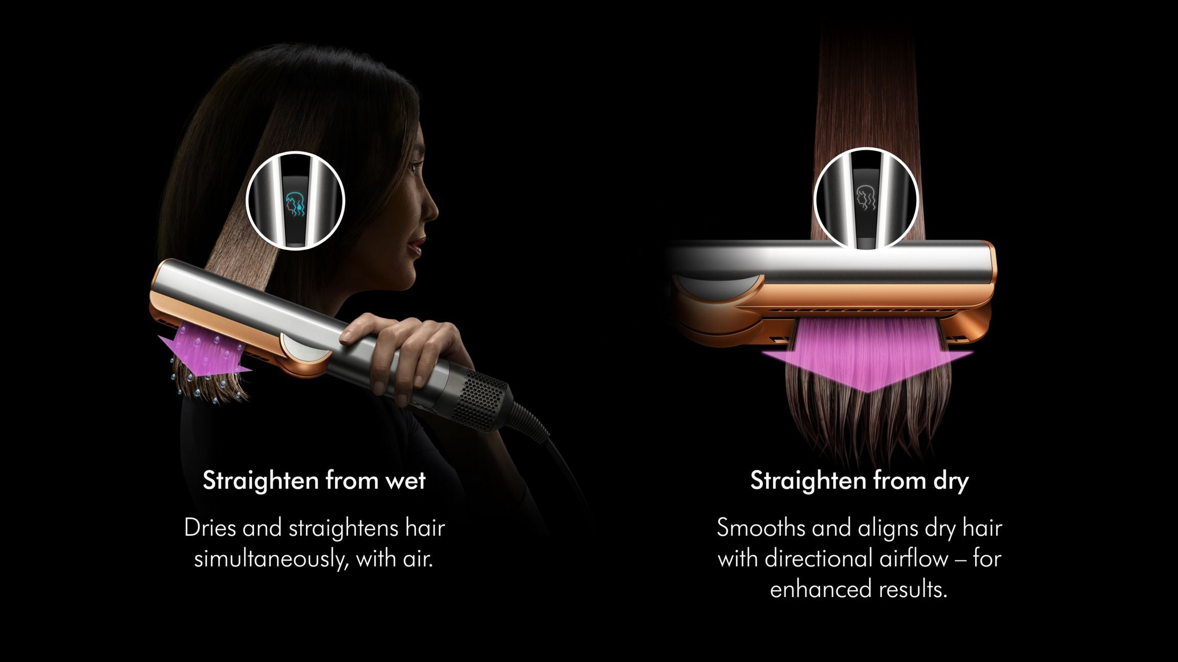 Dyson Airstrait™ dryer and straightener (Ceramic Pink/Rose Gold)