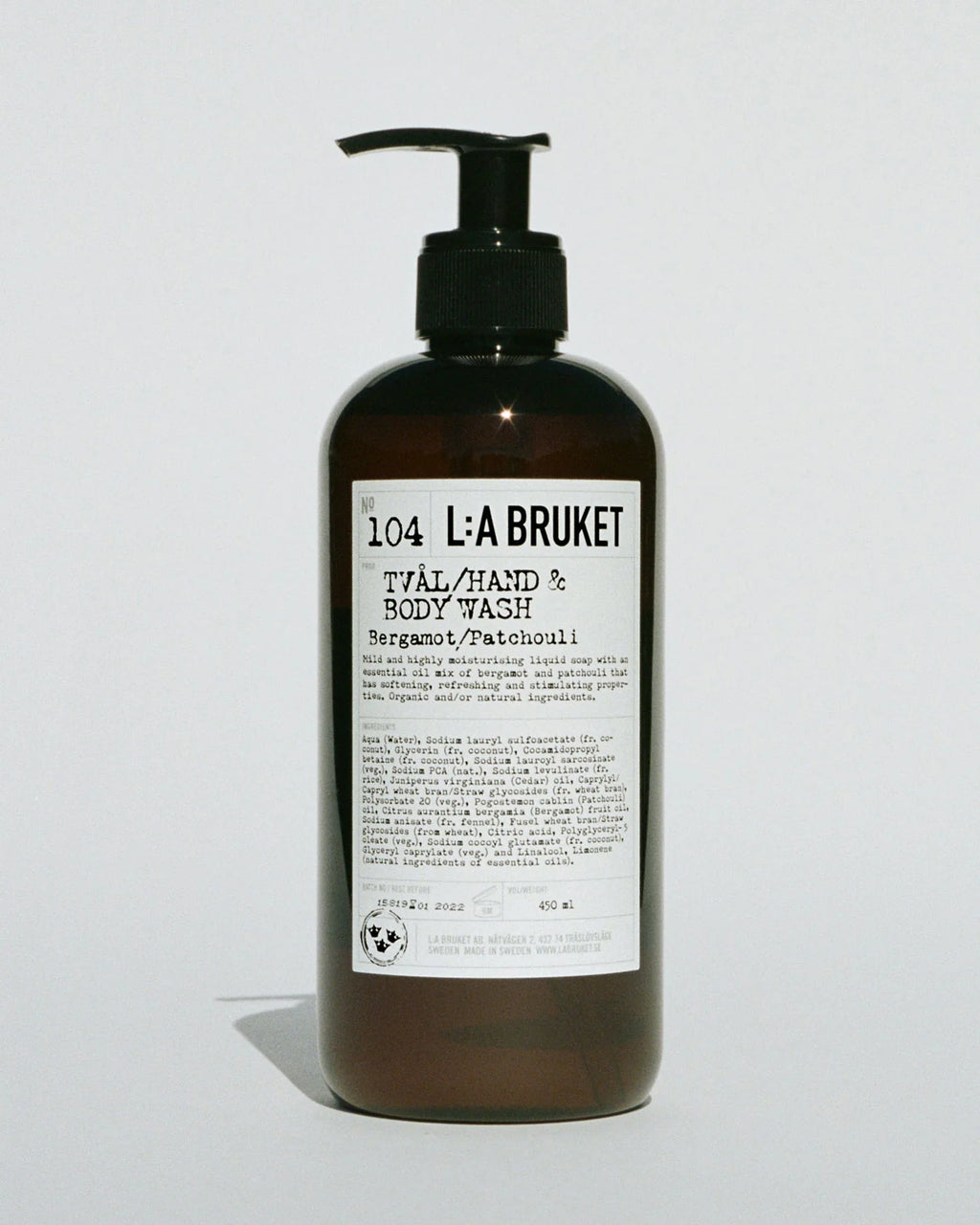104 Hand & Body Wash Bergamot / Patchouli