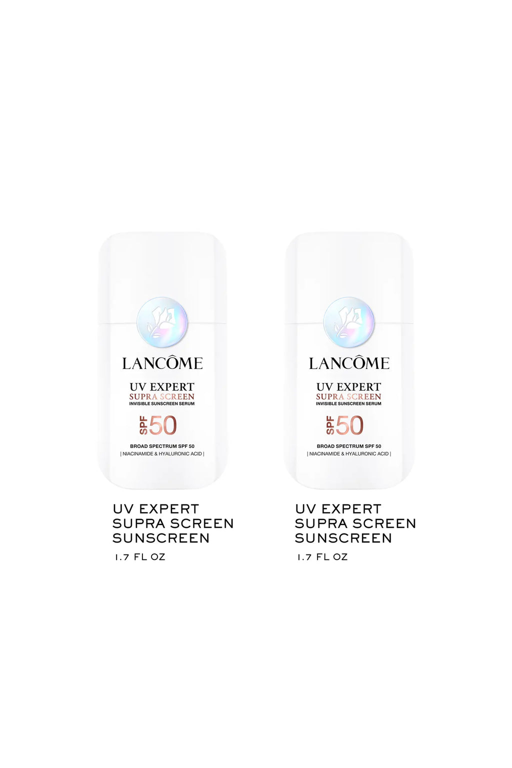 Supra Screen Invisible Sunscreen Serum SPF 50+ 2-Piece Gift Set $100 Value