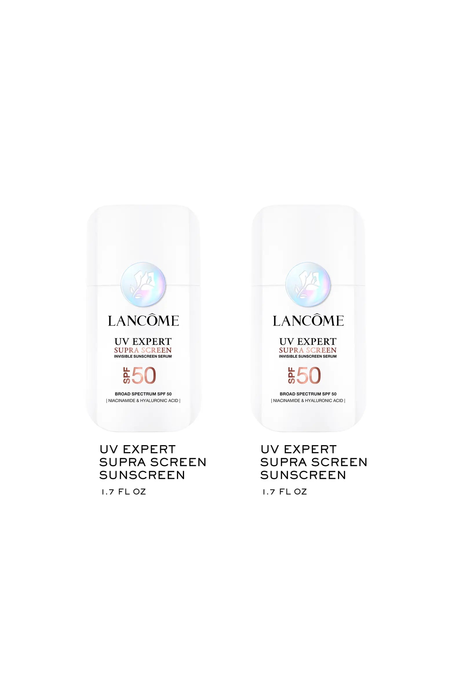 Supra Screen Invisible Sunscreen Serum SPF 50+ 2-Piece Gift Set $100 Value